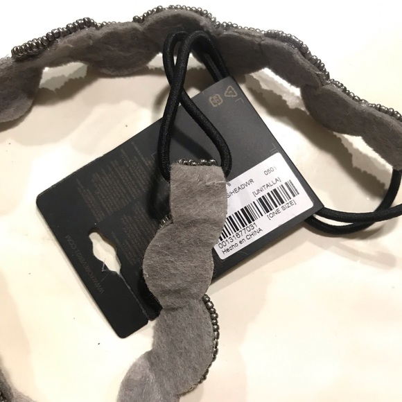 3 Forever21 PEWTER Beaded Bridesmaid Hair headband - Picture 12 of 16